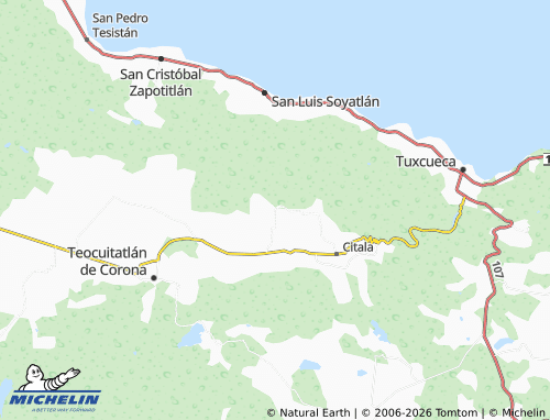 Kaart MICHELIN San Juan Citala - ViaMichelin