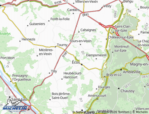 MICHELIN Civières map - ViaMichelin