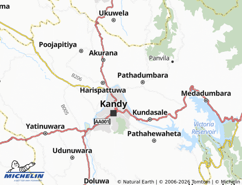 Mappa MICHELIN Mahaweli Uyana - ViaMichelin