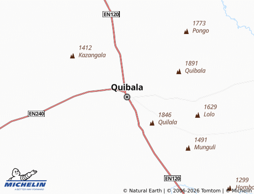 Mappa MICHELIN Quibala - ViaMichelin