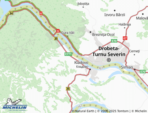 Mapa MICHELIN Kladušnica - ViaMichelin