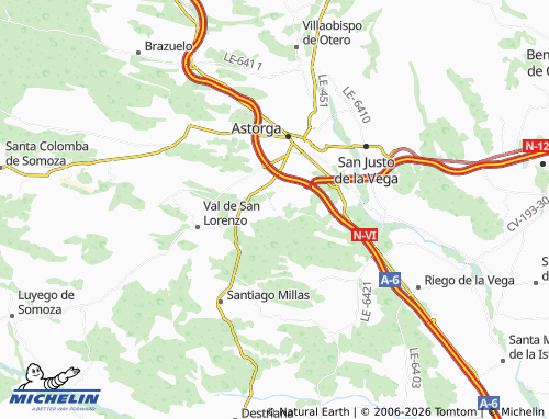 Mapa MICHELIN Piedralba - ViaMichelin