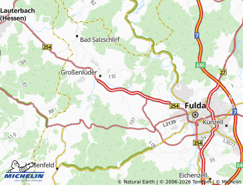 MICHELIN Bimbach map - ViaMichelin