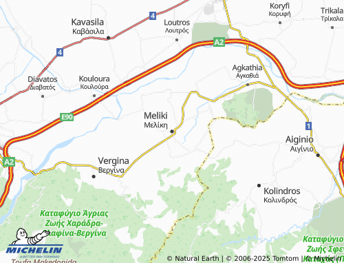 Carte MICHELIN Meliki - ViaMichelin