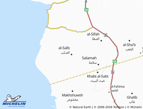 Carte MICHELIN al-Salb - ViaMichelin
