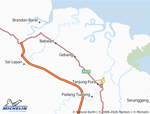 MICHELIN Gebang map - ViaMichelin
