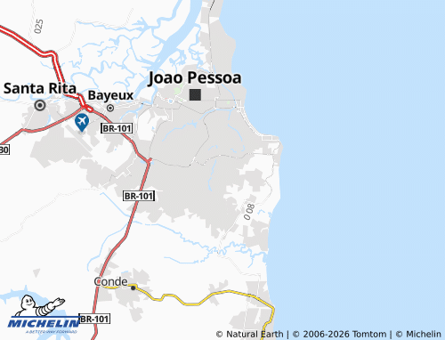 MICHELIN Mangabeira map - ViaMichelin