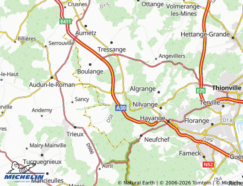 Mapa MICHELIN Fontoy - ViaMichelin