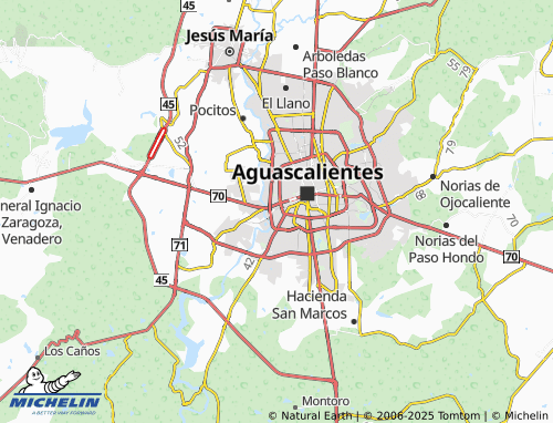 MICHELIN La Barranca de Guadalupe map - ViaMichelin