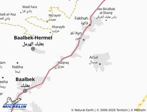 Mapa MICHELIN al-Labwah - ViaMichelin