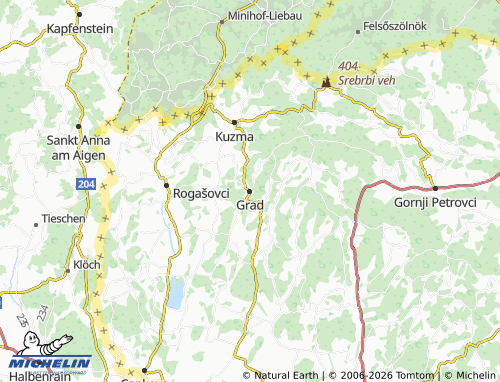 Mapa MICHELIN Grad - ViaMichelin
