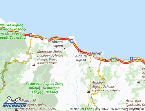 MICHELIN Ampelos map - ViaMichelin