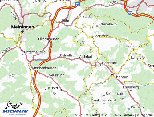 Mappa MICHELIN Vachdorf - ViaMichelin