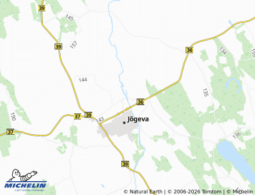Mappa MICHELIN Jõgeva alevik - ViaMichelin