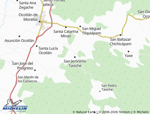 Mapa MICHELIN San Jerónimo Taviche - ViaMichelin