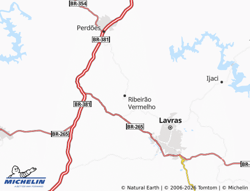 Mapa MICHELIN Ribeirão Vermelho - ViaMichelin