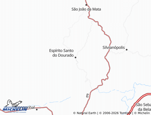 Mapa MICHELIN Espírito Santo do Dourado - ViaMichelin