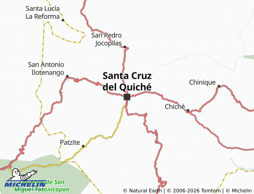 Mappa MICHELIN Santa Cruz del Quiché - ViaMichelin