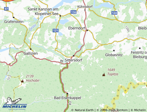 MICHELIN Sittersdorf map - ViaMichelin