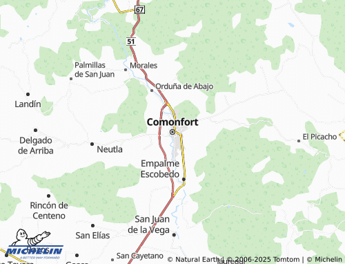 MICHELIN Comonfort map - ViaMichelin