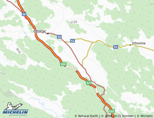 MICHELIN Čovići map - ViaMichelin