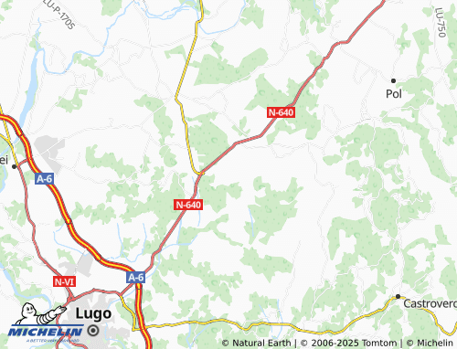 MICHELIN Duancos (Santa María) map - ViaMichelin