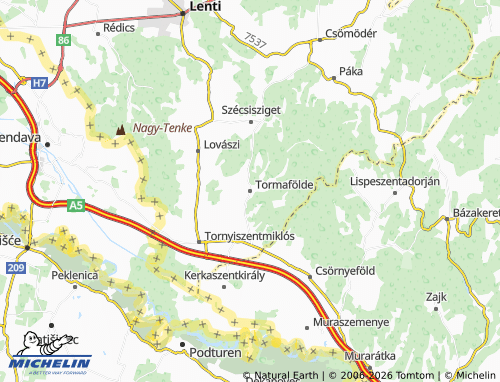 MICHELIN-Landkarte Tormafölde - ViaMichelin