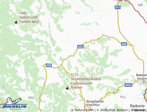 Carte MICHELIN Gabrovdol - ViaMichelin
