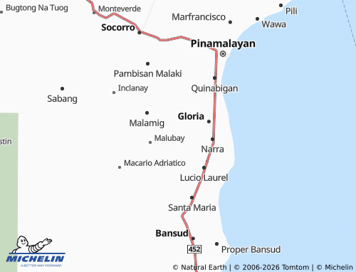 MICHELIN Papandungin map - ViaMichelin