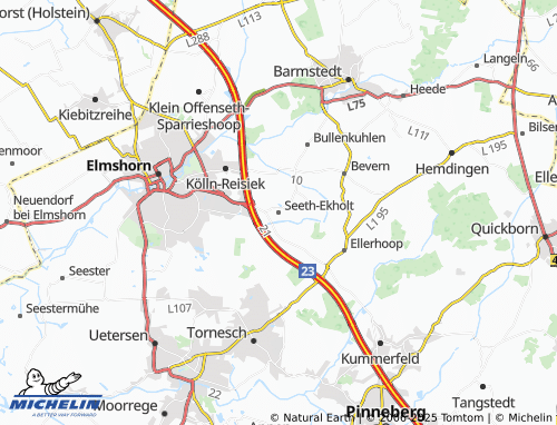 MICHELIN Seeth-Ekholt map - ViaMichelin