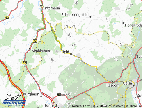 MICHELIN-Landkarte Eiterfeld - ViaMichelin