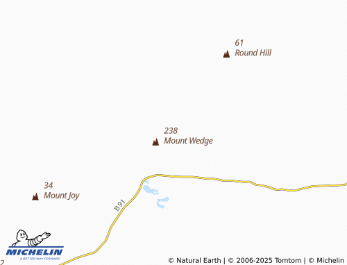 MICHELIN Mount Wedge map - ViaMichelin