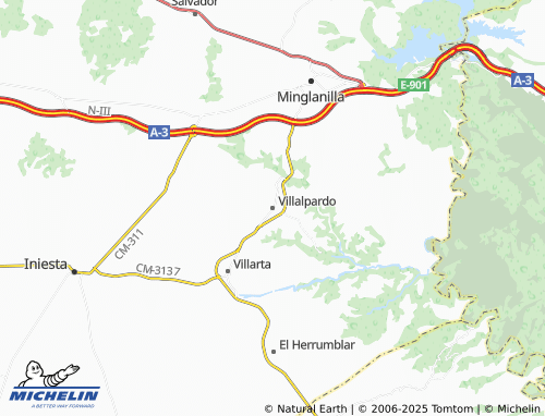 MICHELIN Villalpardo map - ViaMichelin