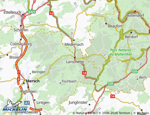 MICHELIN Larochette map - ViaMichelin