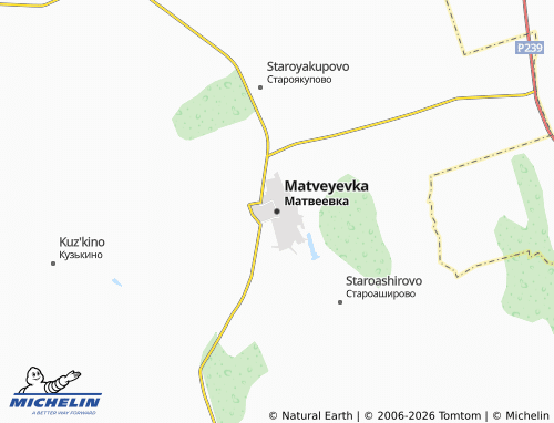 MICHELIN-Landkarte Matveyevka - ViaMichelin