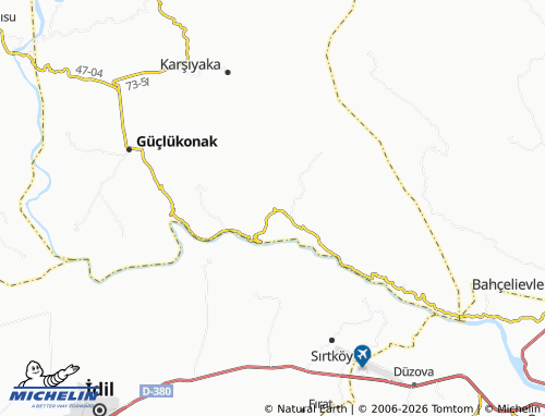 MICHELIN Akdizgin map - ViaMichelin