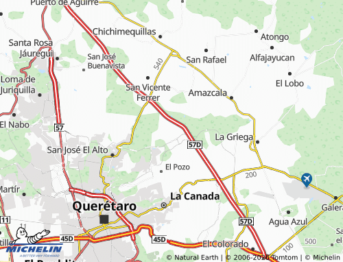Mapa MICHELIN Zibata, Zona Maguey - ViaMichelin