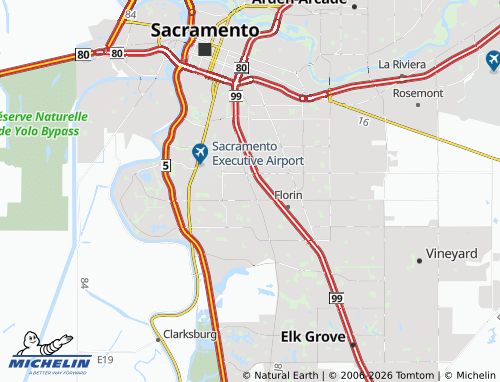 MICHELIN Parkway-South Sacramento map - ViaMichelin