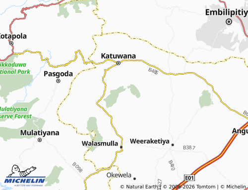 Carte MICHELIN Weedikanda - ViaMichelin