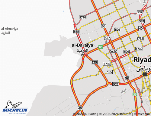MICHELIN-Landkarte al-Tareef - ViaMichelin
