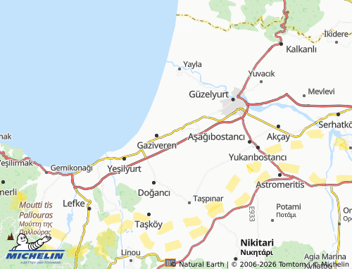 MICHELIN-Landkarte Yeni Çayır - ViaMichelin