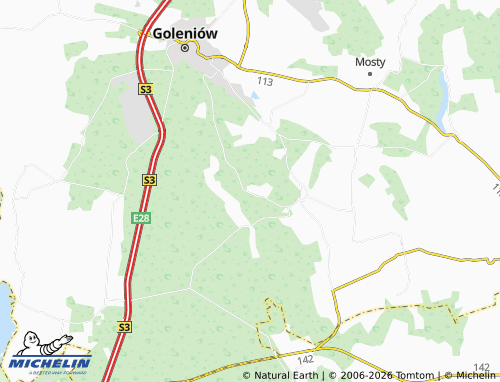 MICHELIN-Landkarte Bolechowo - ViaMichelin