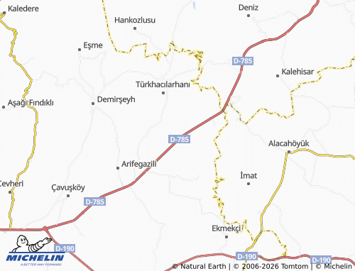 MICHELIN Gafurlu map - ViaMichelin