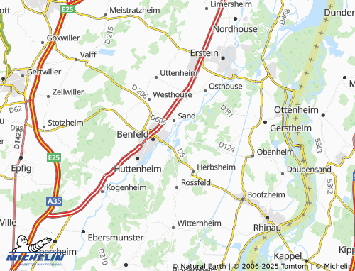 Mappa MICHELIN Ehl - ViaMichelin