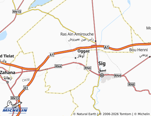 Mapa MICHELIN Uqaz - ViaMichelin