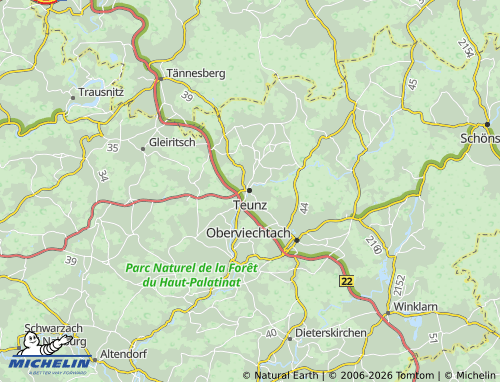 Mappa MICHELIN Teunz - ViaMichelin