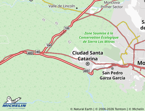 Mapa MICHELIN Puerta de las Mitras - ViaMichelin