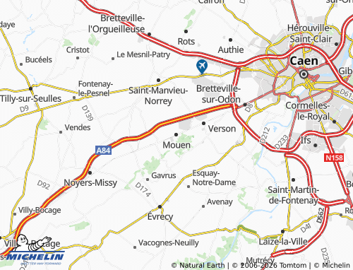 MICHELIN Mouen map - ViaMichelin