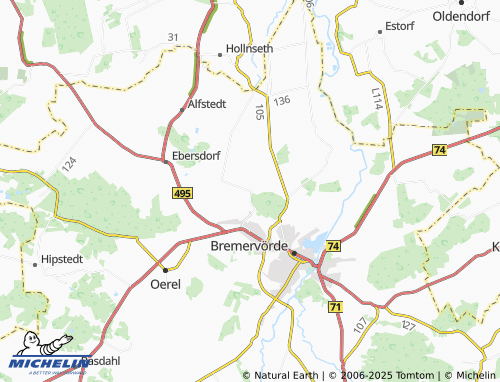 MICHELIN Kiel bei der Höhne map - ViaMichelin