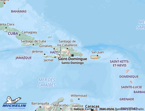 Mappa MICHELIN Repubblica Dominicana - ViaMichelin